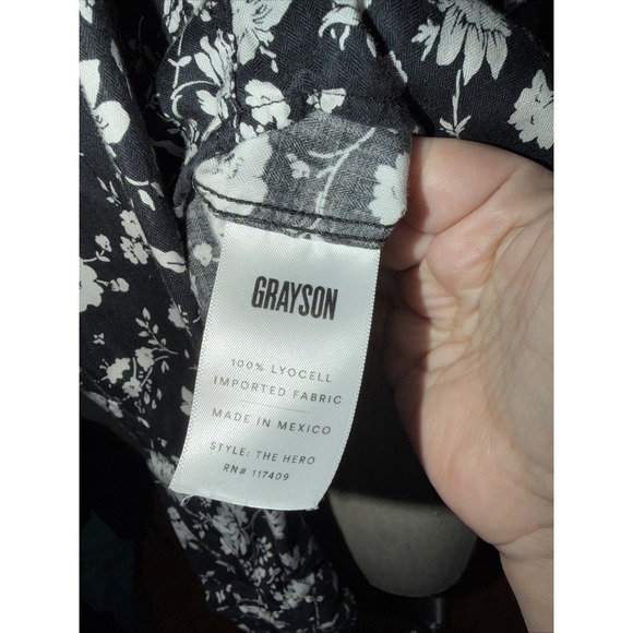 Grayson The Hero Button Down Floral Shirt Long Sleeve Blouse Women's Size 02 S - Picture 9 of 12